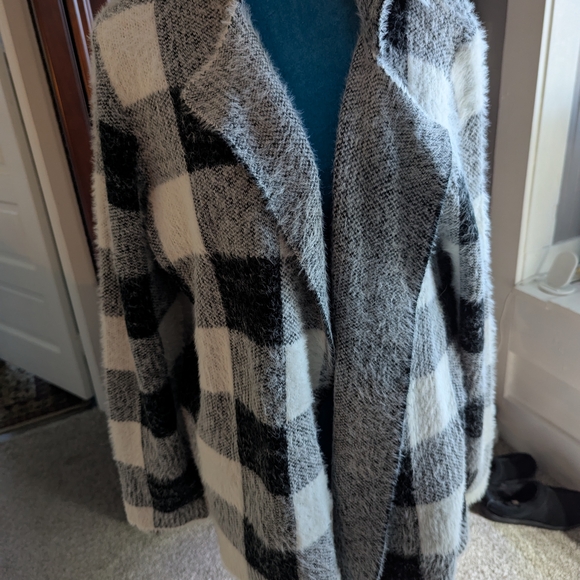 Kut from the Kloth Sweaters - Kut from the Kloth Black and White Teddy Jacket
